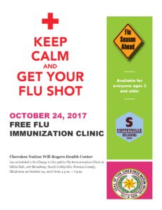 Free Flu Shots October 24th in South Coffeyville