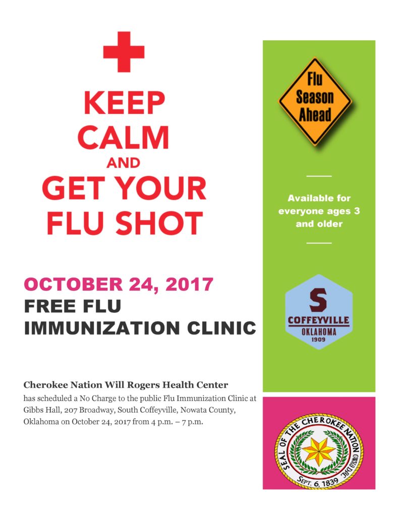 Free Flu Shots October 24th in South Coffeyville